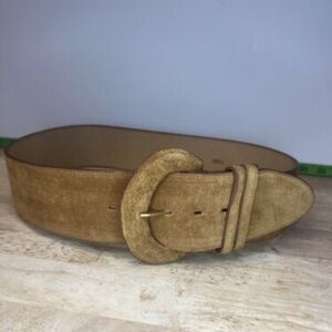 Catherine Dial Easley Inc Marked JJJ1 L Thick Suede Belt Size 32